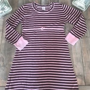 Gymboree sweater dress. Pink and brown giraffe